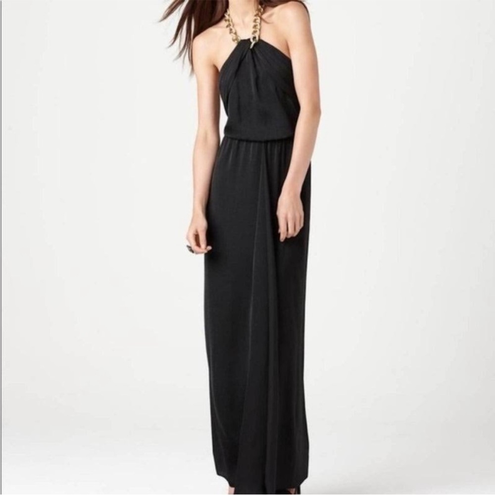 Gorgeous chain link black BCBGmaxazria gown